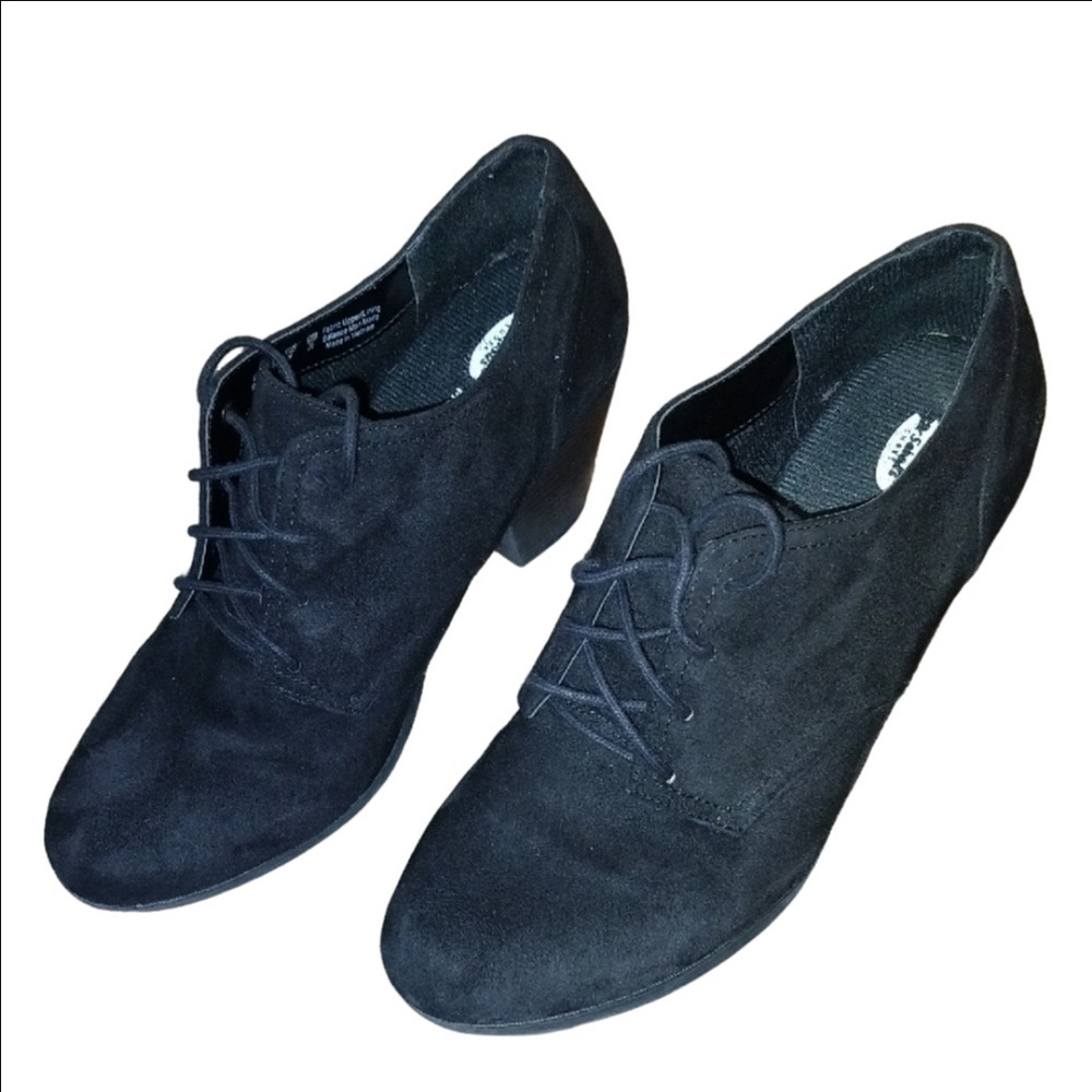 Dr Scholl's Black Suede Heels - Picture 3 of 7